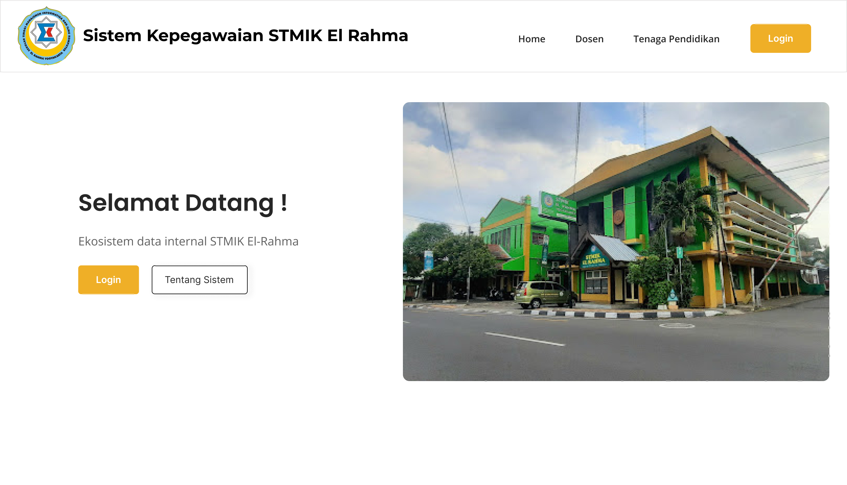 Screenshot of SIMPEG El-Rahma